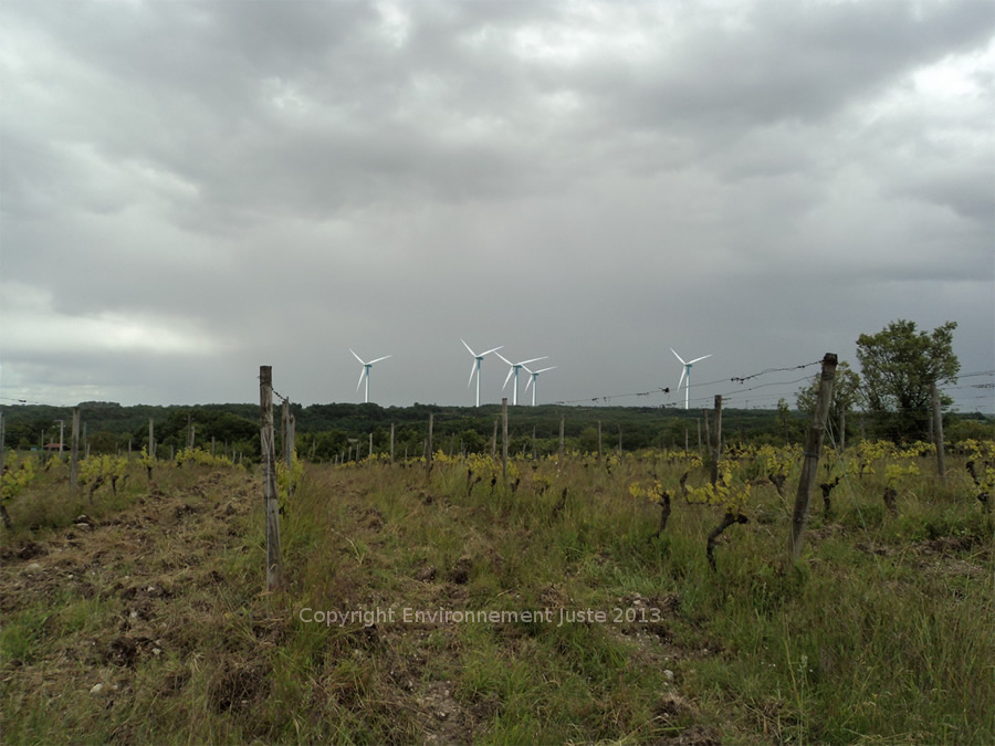 Pech Bely avec les éoliens